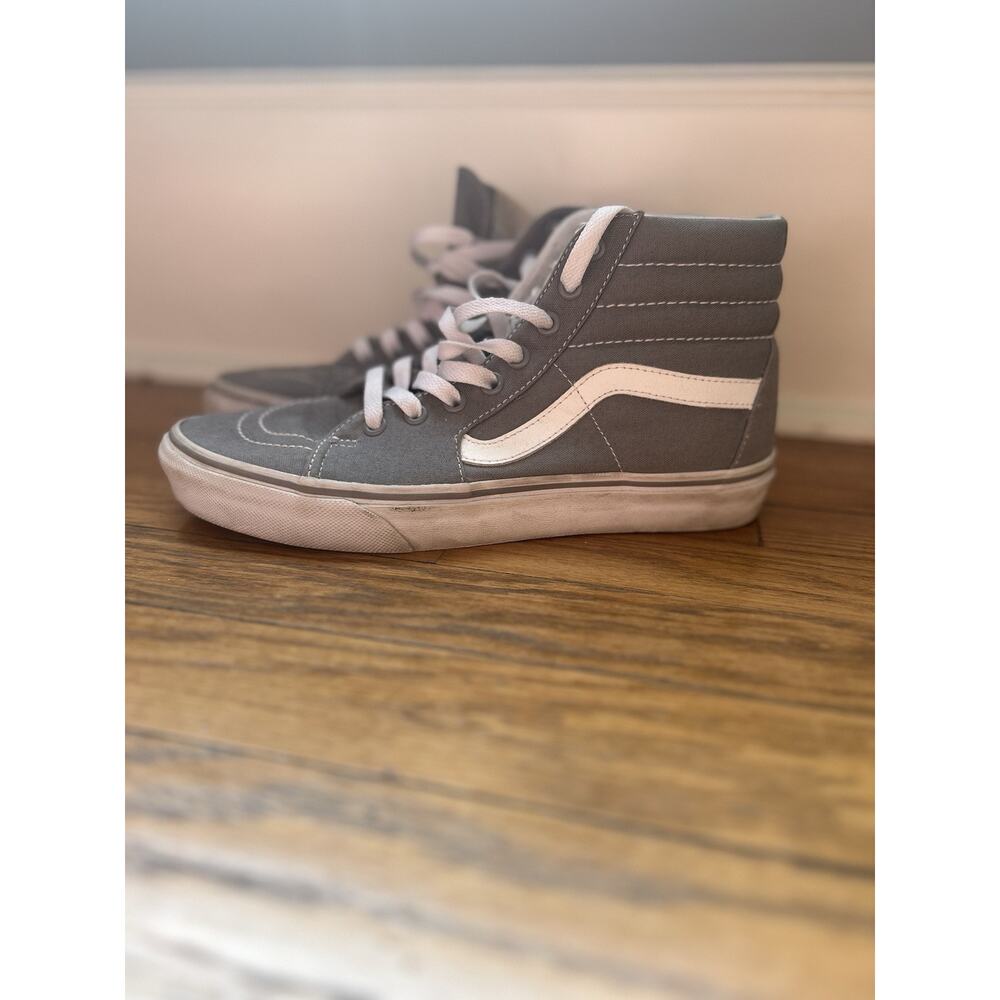 Vans Sk8-Hi Tapered Shoe Size 7.5 Men or 9 Women Gray Skater Outdoors